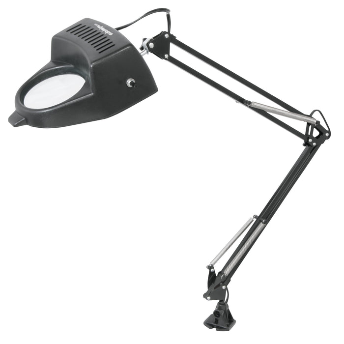 Magnifying Desktop Lamp for Craft/Sewing/Hobbies/Reading with Clamp Base and LED Bulb Black 12308