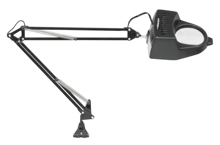 Magnifying Desktop Lamp for Craft/Sewing/Hobbies/Reading with Clamp Base and LED Bulb Black 12308