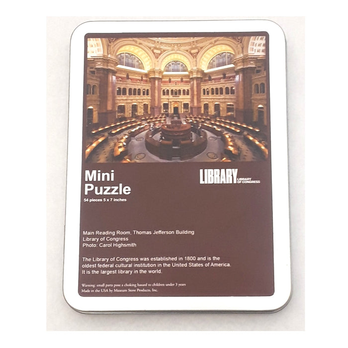 Main Reading Room Mini Puzzle - Library of Congress Shop