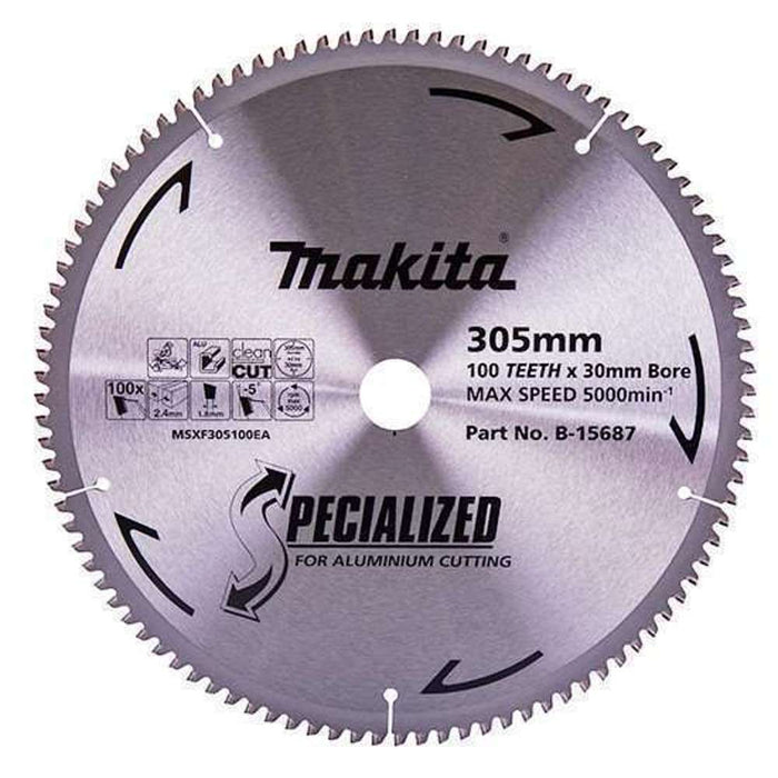 Makita Mitre Saw Blade for Aluminium 305mm x 100T