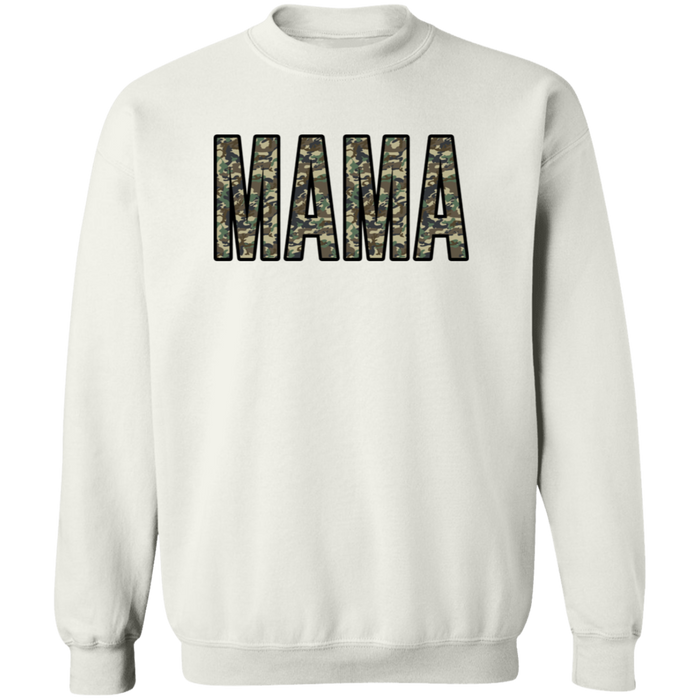 Mama Camo crewneck sweatshirt in White