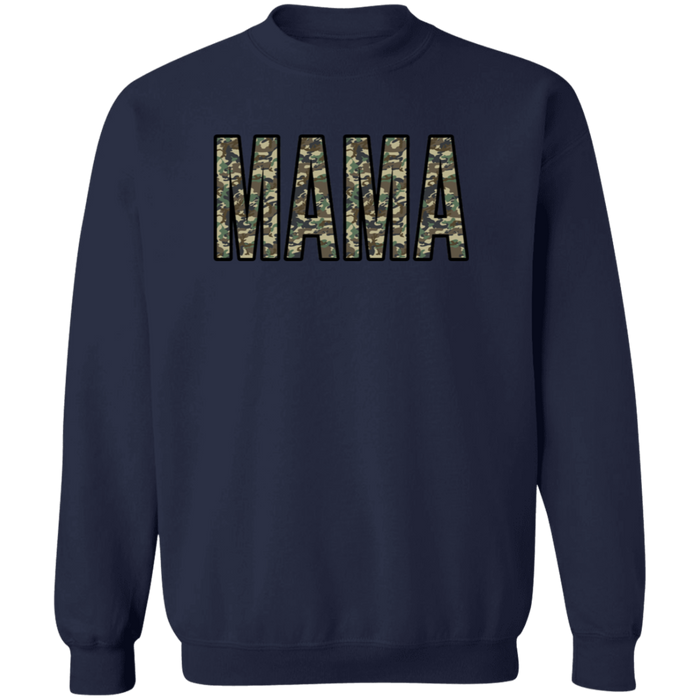 Mama Camo crewneck sweatshirt in Navy