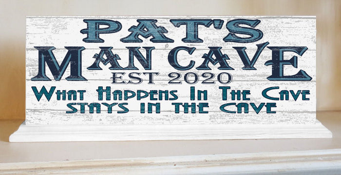 Man Cave Sign PERSONALIZED With Name Custom Gift For Son, Father, Husband Or Grandpa - Broad Bay Personalized Gifts Shipped Fast