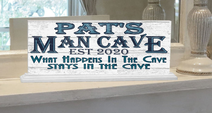 Man Cave Sign PERSONALIZED With Name Custom Gift For Son, Father, Husband Or Grandpa - Broad Bay Personalized Gifts Shipped Fast