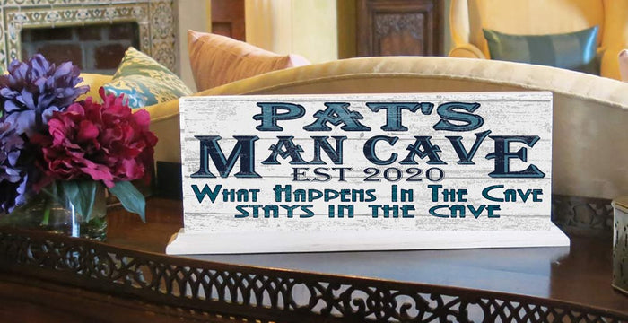 Man Cave Sign PERSONALIZED With Name Custom Gift For Son, Father, Husband Or Grandpa - Broad Bay Personalized Gifts Shipped Fast