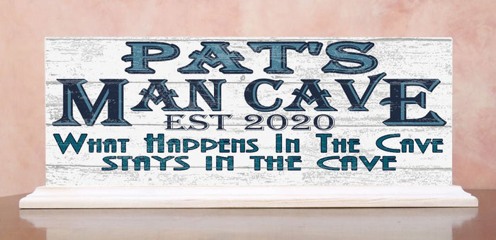 Man Cave Sign PERSONALIZED With Name Custom Gift For Son, Father, Husband Or Grandpa - Broad Bay Personalized Gifts Shipped Fast