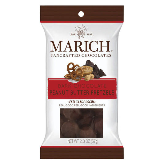 Marich Chocolate Peanut Butter Pretzel Candy Singles - 24 Count