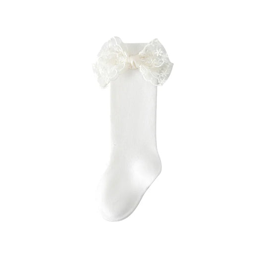 MARIETTA Lace Bowtie Socks