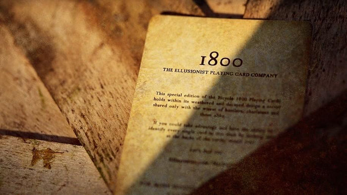 Marked Vintage 1800 Deck (Red) Playing Cards by Ellusionist