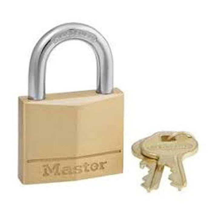 Master Padlock Brass 40mm Wide Body Long Hardened Steel Shackle