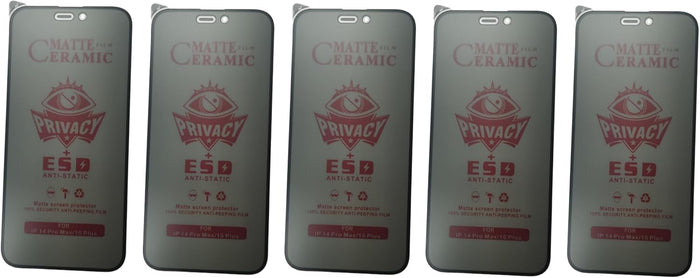 Matte ceramic privacy screen protectors.