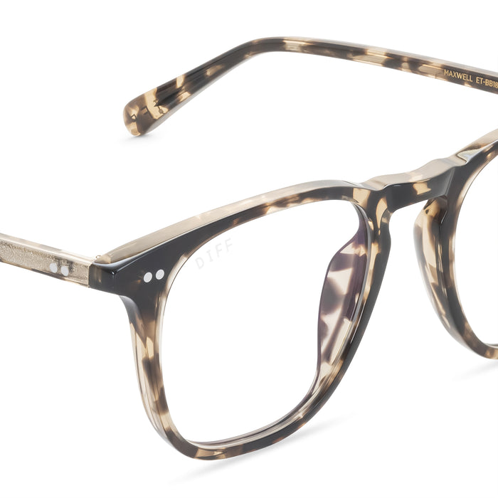 MAXWELL - ESPRESSO TORTOISE + BLUE LIGHT TECHNOLOGY Detail