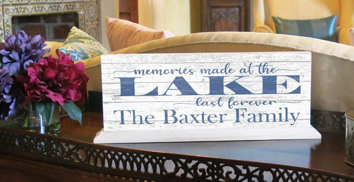 customized lake home sign