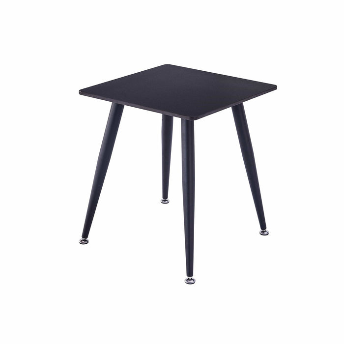 Mendy Black Sintered Stone End Table with Metal Legs by Criterion™ -Home Living Store - -
