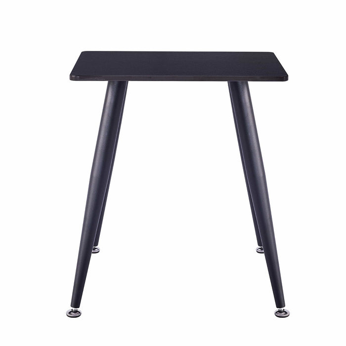 Mendy Black Sintered Stone End Table with Metal Legs by Criterion™ -Home Living Store - -
