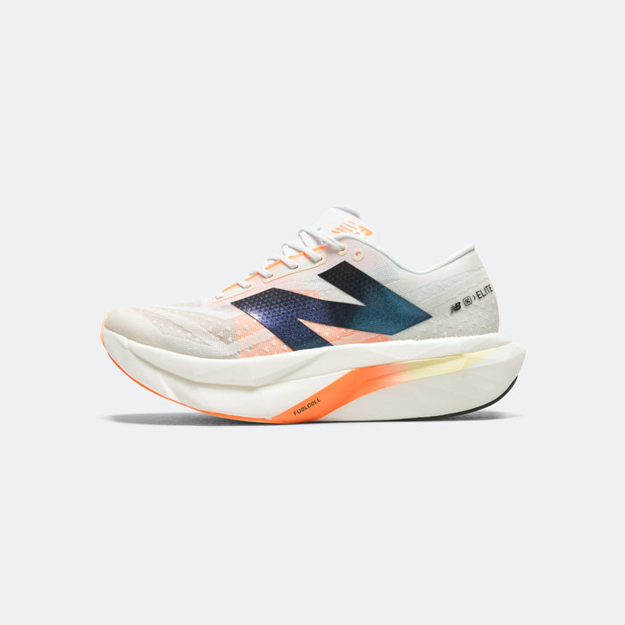 Mens FuelCell SuperComp Elite v4 - White/Angora-Hot Mango