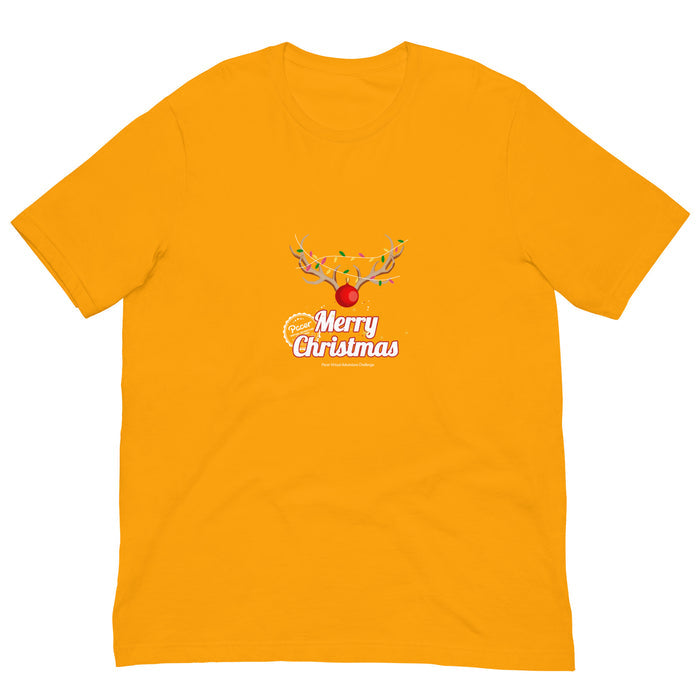 Merry Christmas Reindeer Virtual Races Unisex t-shirt