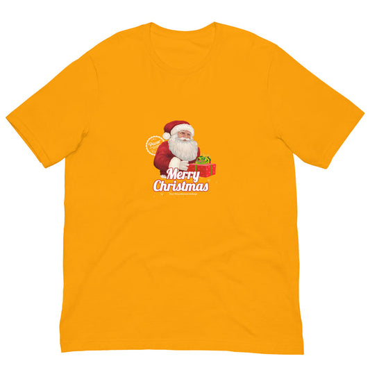 Merry Christmas Santa Claus Virtual Races Unisex t-shirt
