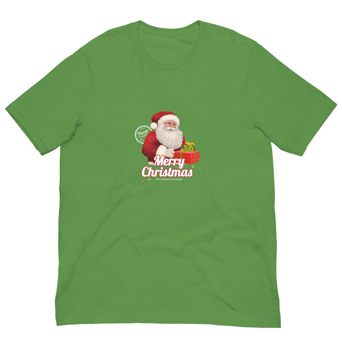 Merry Christmas Santa Claus Virtual Races Unisex t-shirt