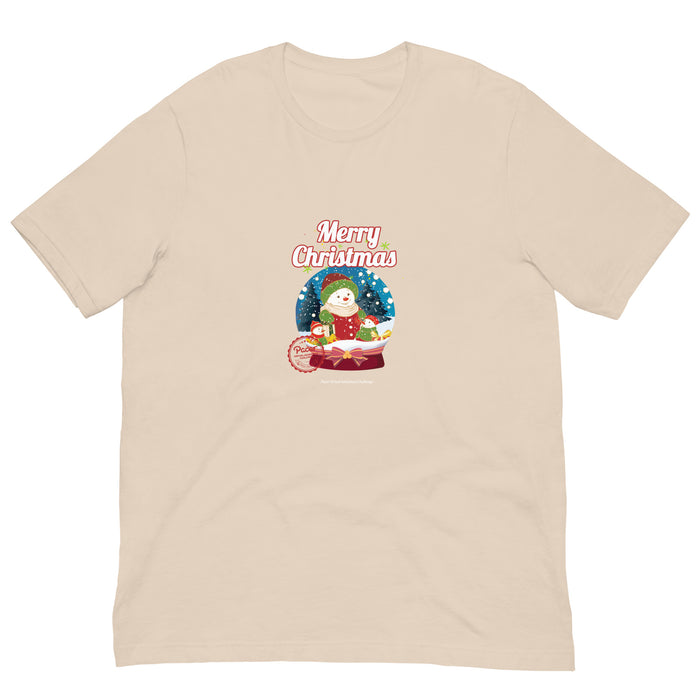 Merry Christmas Snowman Virtual Races Unisex t-shirt