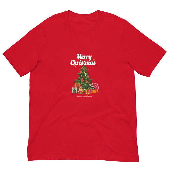 Merry Christmas Tree Virtual Races Unisex t-shirt