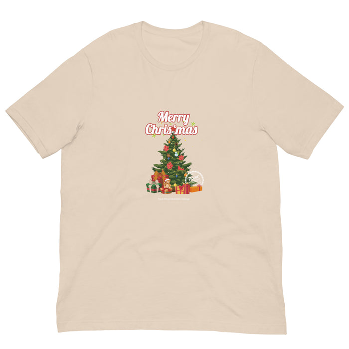 Merry Christmas Tree Virtual Races Unisex t-shirt