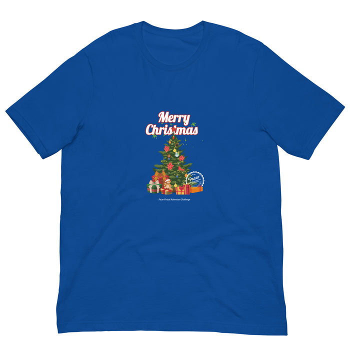 Merry Christmas Tree Virtual Races Unisex t-shirt