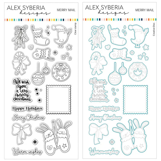Merry Mail Stamp & Die Bundle