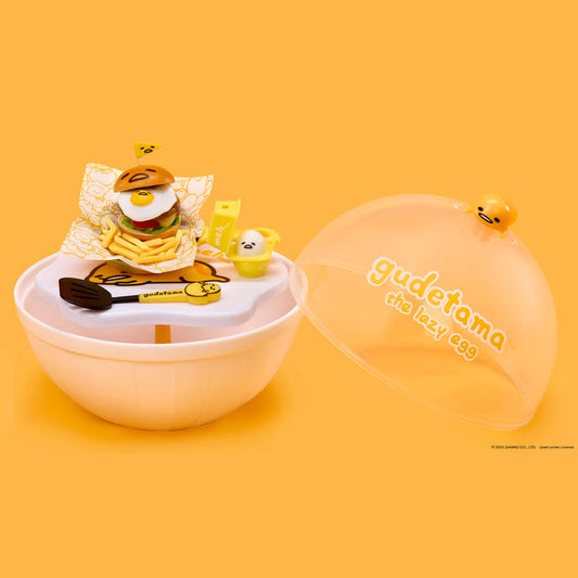 Gudetama-themed product with a yellow background