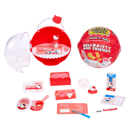Hello Kitty and Friends mini set with various mini tools and accessories on a white background