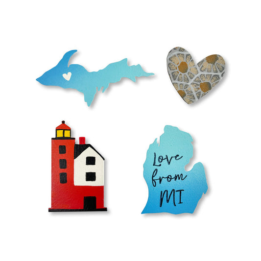 Michigan Icon Magnets S/4