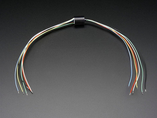 Miniature Slip Ring - 12mm diameter, 6 wires, max 240V @ 2A by The Pi Hut - The Pi Hut