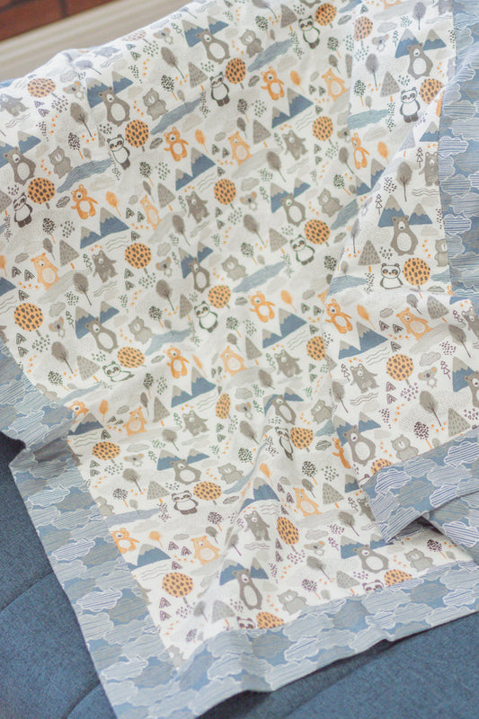 Mitered Baby Blanket (Downloadable Pattern)