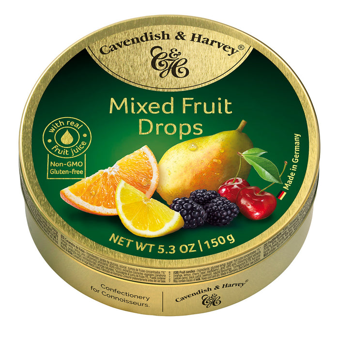 Mixed Fruit Cavendish & Harvey Drops - 12ct Tins