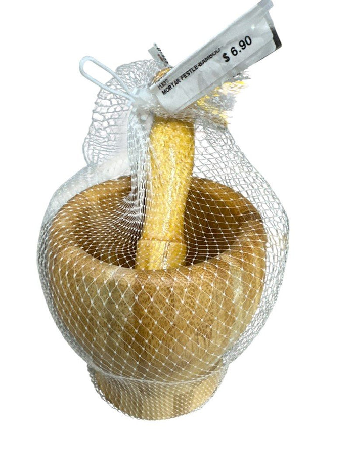 MORTAR PESTLE BAMBOO  1839