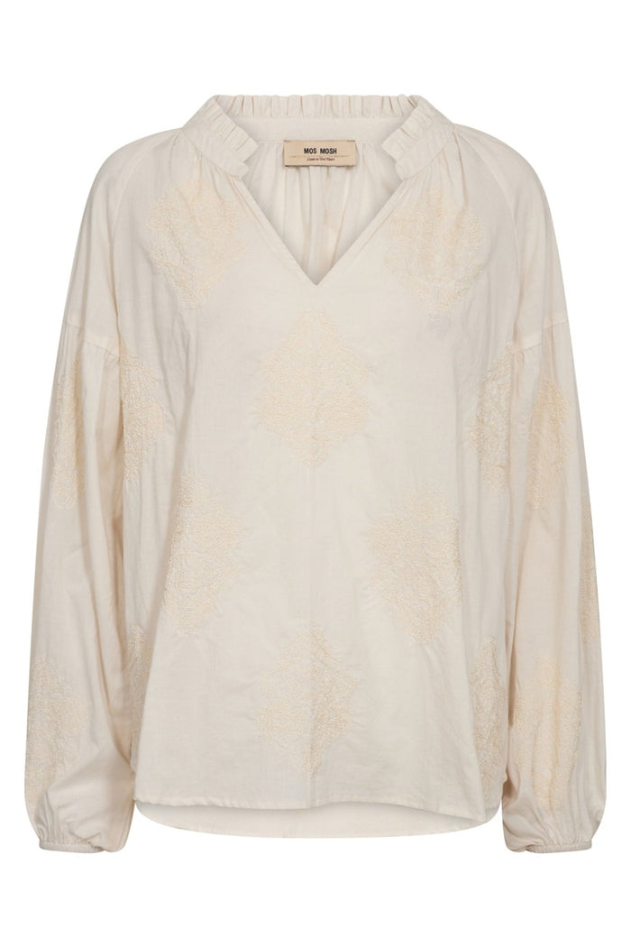 Mos Mosh MMAshi White Voila Blouse - Dotique