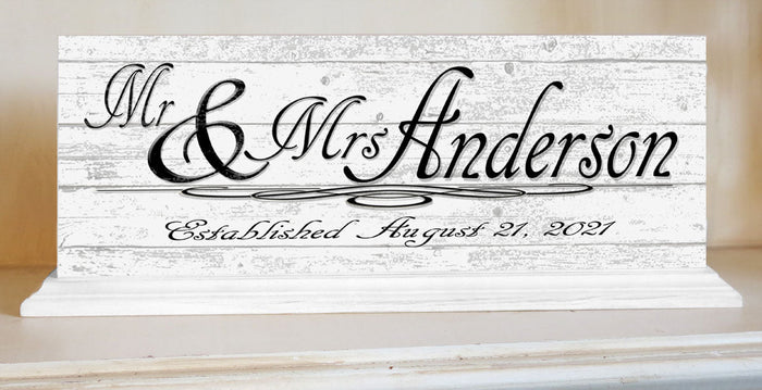 Personalized Name Sign with Established date