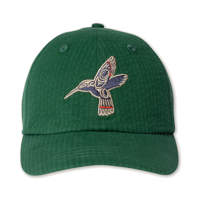 Mr. Lynch's Directors Cap in Summer Seersucker Irish Racing Green
