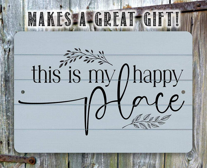 My Happy Place - Metal Sign | Lone Star Art.