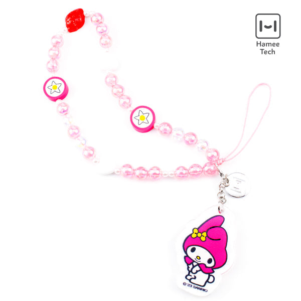My Melody Beaded Charm Mobile Phone Wrist Strap Accessory HAMEE