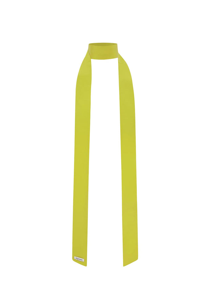 Neck Scarf Chartreuse Silk