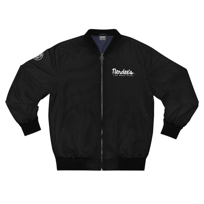 Nerdee's - Men's Bomber Jacket - Black (Design 01)