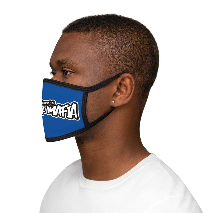 Nerdee's - Mixed-Fabric Face Mask - "Gamer Mafia" Logo (Design 01) - Blue