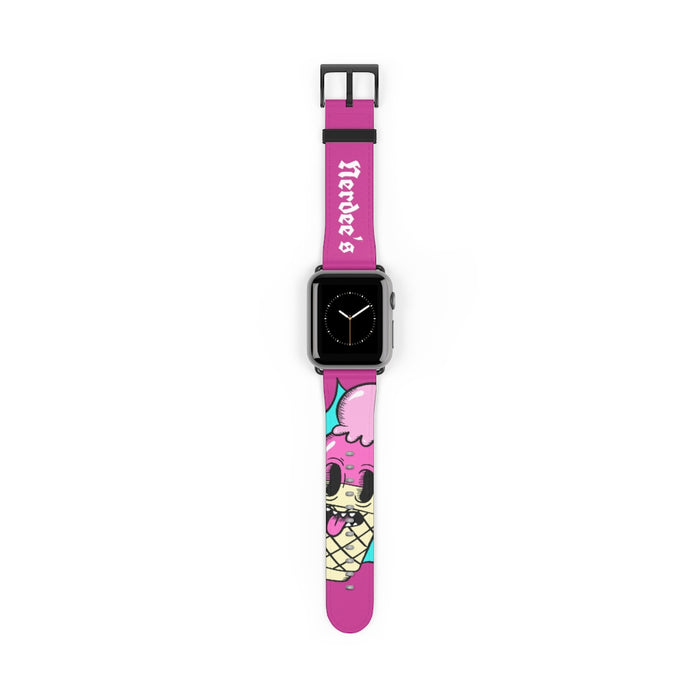 Nerdee's "I-Scream" Watch Band - (Design 01) Hot Pink