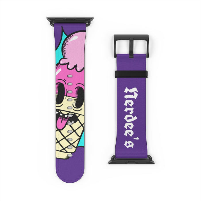 Nerdee's "I-Scream" Watch Band - (Design 01) Purple