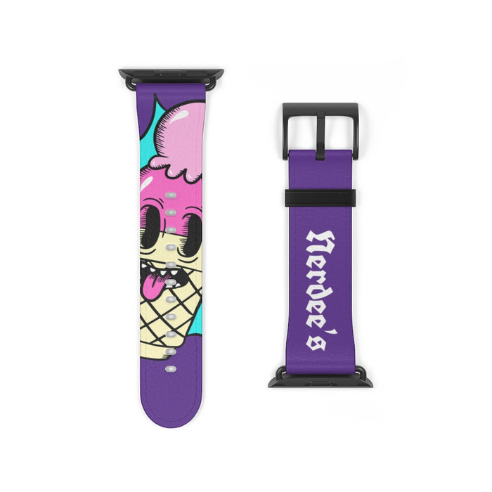 Nerdee's "I-Scream" Watch Band - (Design 01) Purple