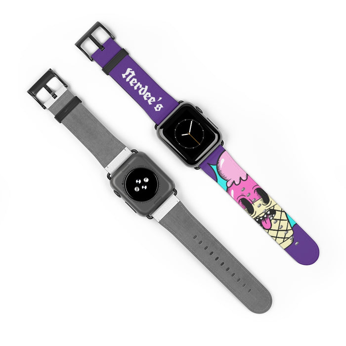 Nerdee's "I-Scream" Watch Band - (Design 01) Purple