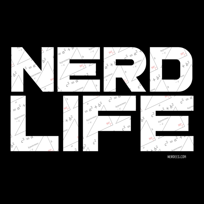 Nerdee's NERD LIFE Series "Pythagorean Theorum" (Design 01) - Unisex Heavy Cotton Tee