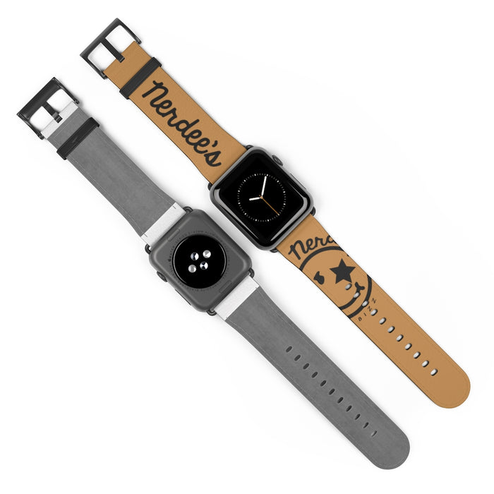 Nerdee's Official Logo Watch Band - (Design 01) Tan