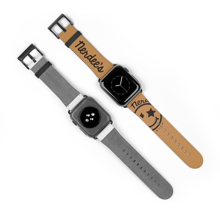 Nerdee's Official Logo Watch Band - (Design 01) Tan